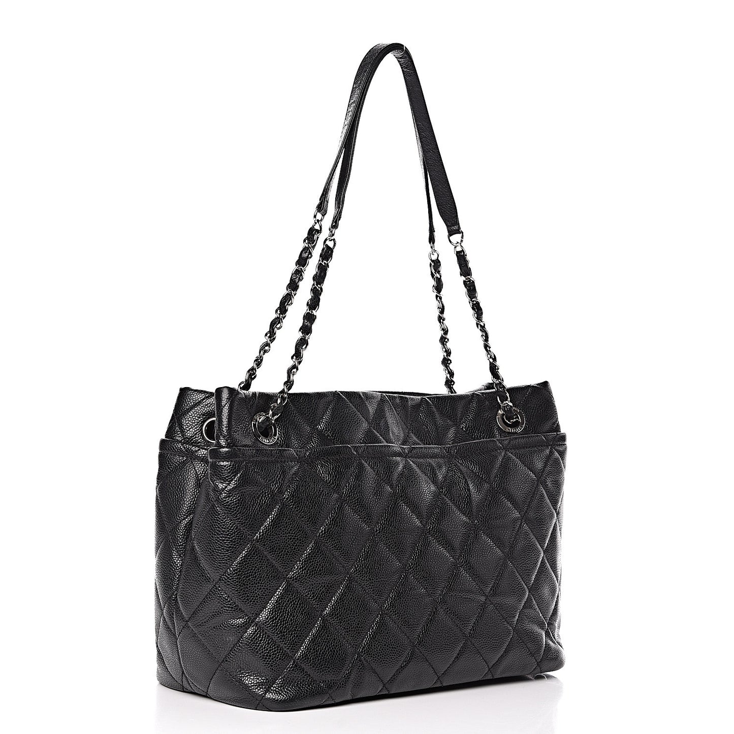 Caviar Quilted CC Timeless Soft Tote Black
