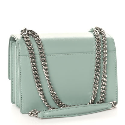 Saint Laurent Calfskin Small Monogram Sunset Vert Opaline 2 of 8