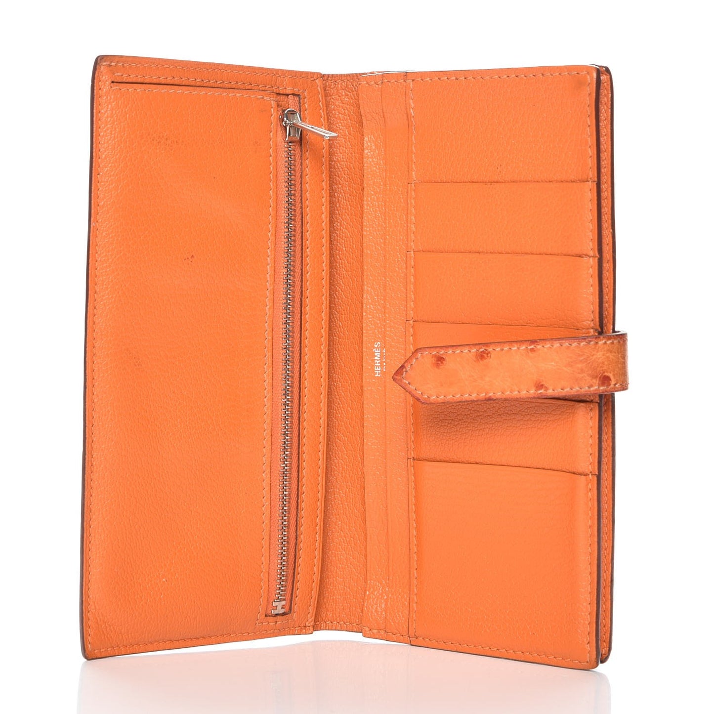 Ostrich Bearn Gusset Wallet Orange