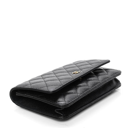 Chanel Caviar Quilted Wallet On Chain WOC Black 4 of 5