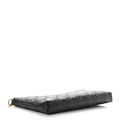 Gucci Guccissima Signature Wrist Wallet Black 4 of 11
