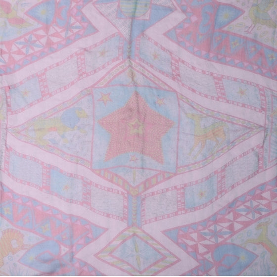 Silk Mousseline Ors Blues d'Afrique 140 Shawl