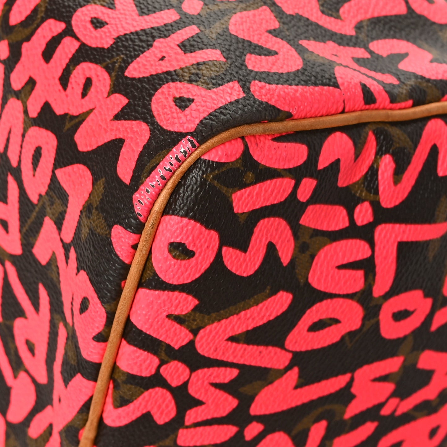 Monogram Graffiti Speedy 30 Fuchsia