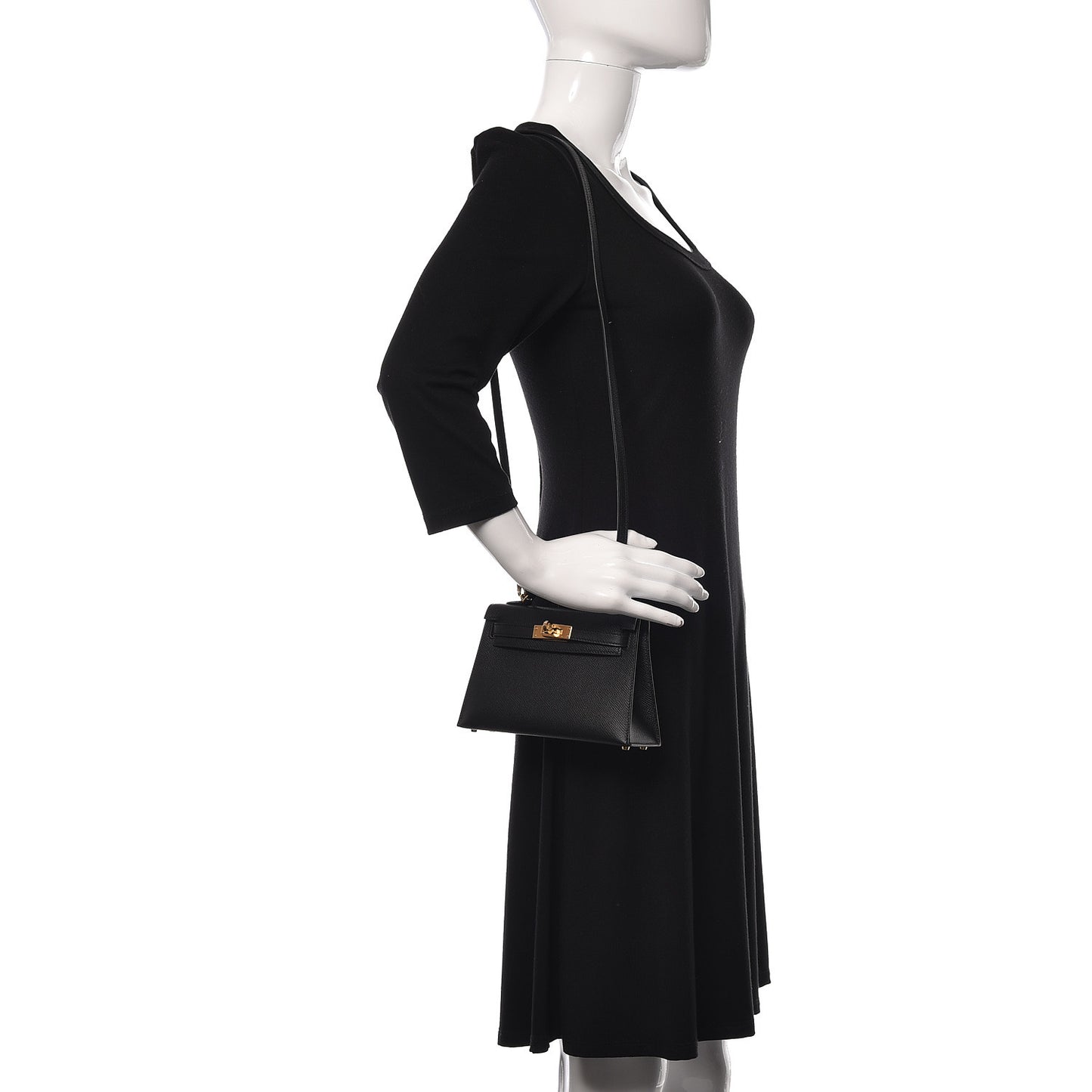 Epsom Mini Kelly Sellier 20 Black