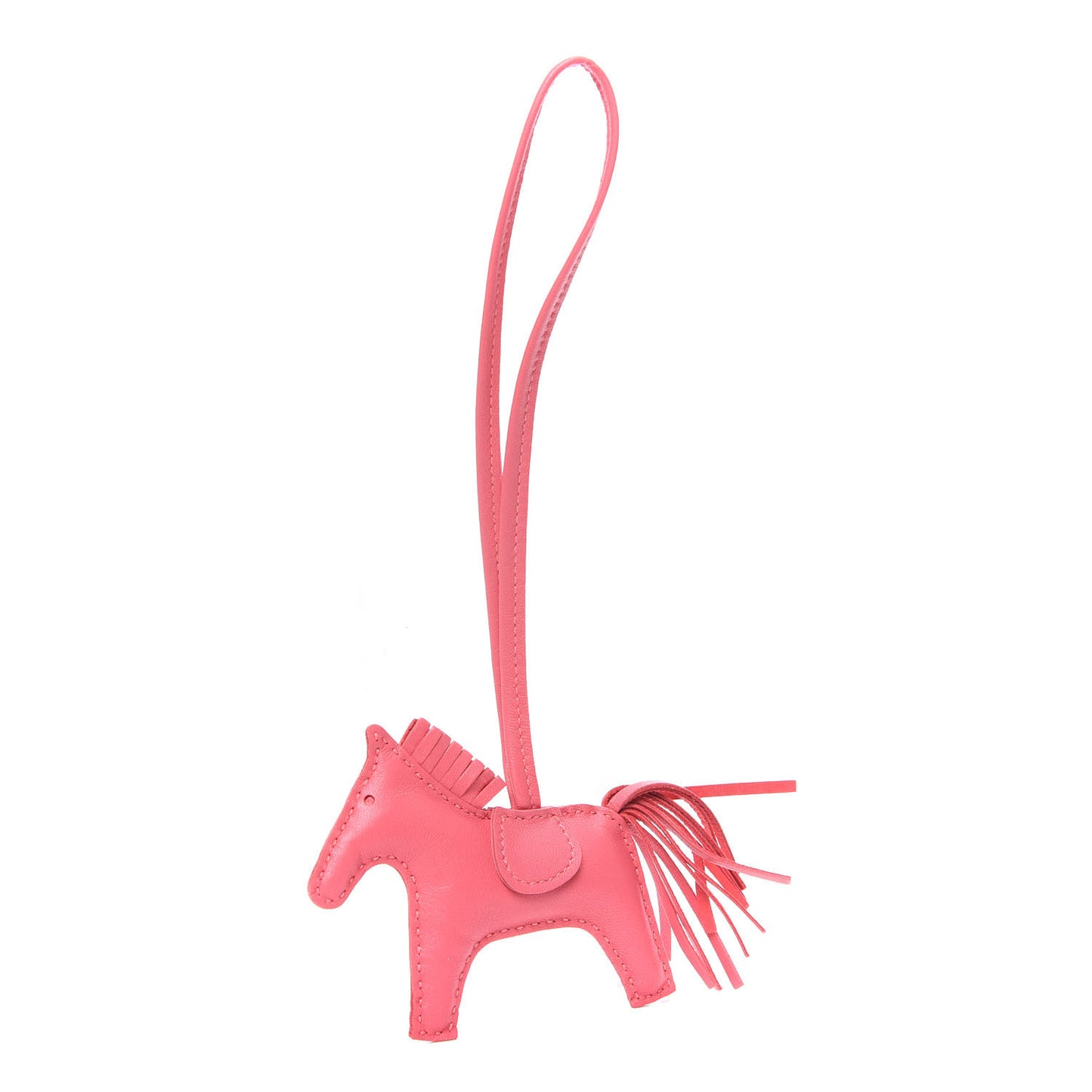 Milo Lambskin Grigri Rodeo Horse Bag Charm PM Rose Azalee