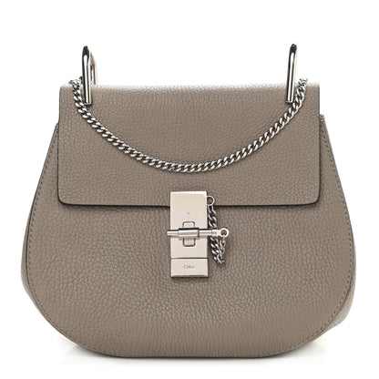 Chloe Grained Lambskin Drew Shoulder Bag Motty Grey 1 of 11