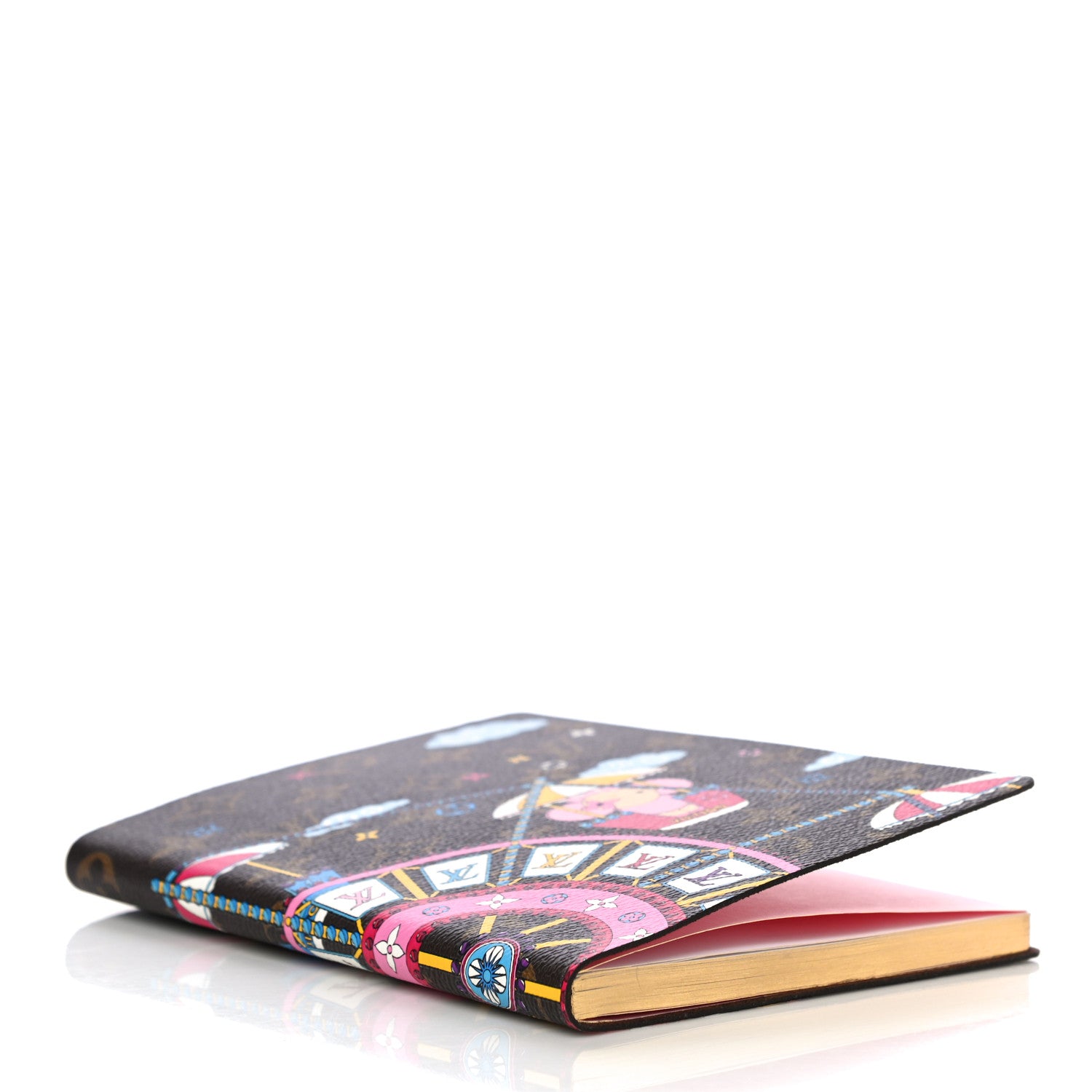 Louis Vuitton Monogram 2020 Christmas Animation Big Wheel Notebook MM Rose Ballerine 4 of 11