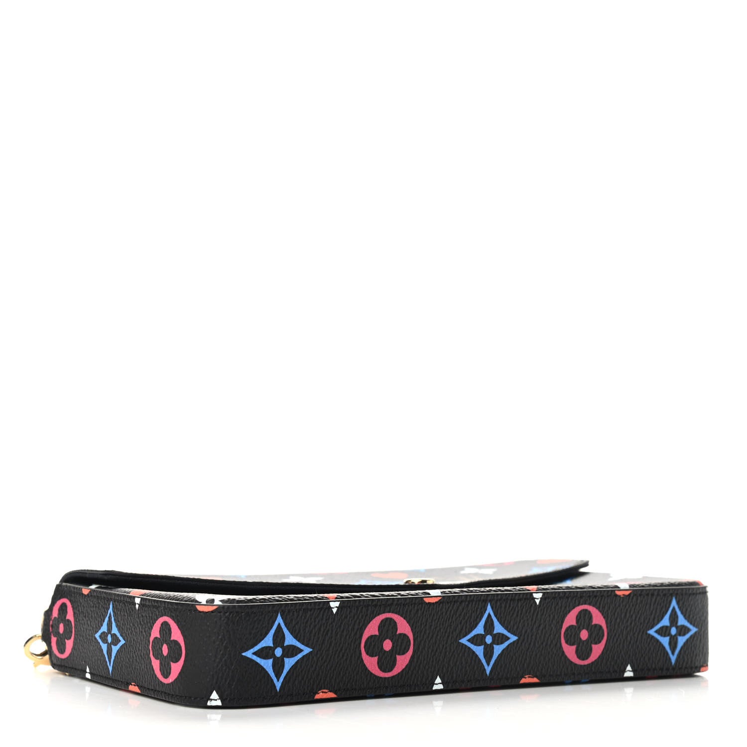 Louis Vuitton Game On Felicie Chain Wallet Black 4 of 9