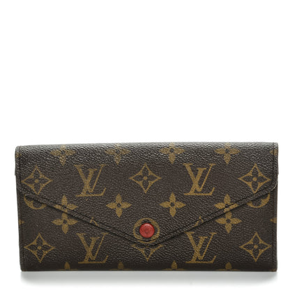 Louis Vuitton Monogram Josephine Wallet Red 1 of 9