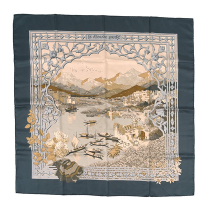 Hermes Silk Le Fleuve Sacre Scarf 90 1 of 4