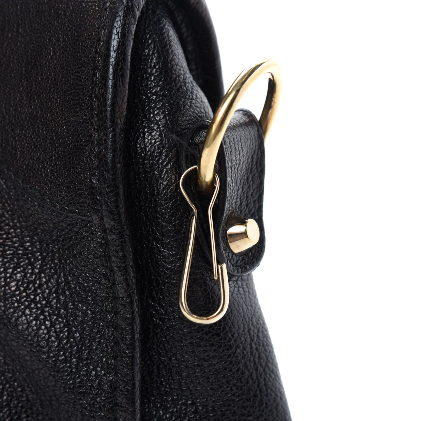 Chevre Gold Metallic Edge Hardware City Black