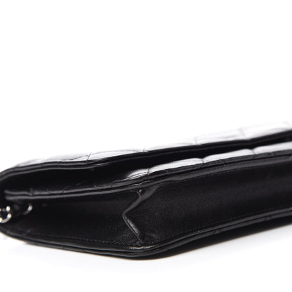 Chanel Lambskin Quilted Wallet On Chain WOC Black 6 of 12