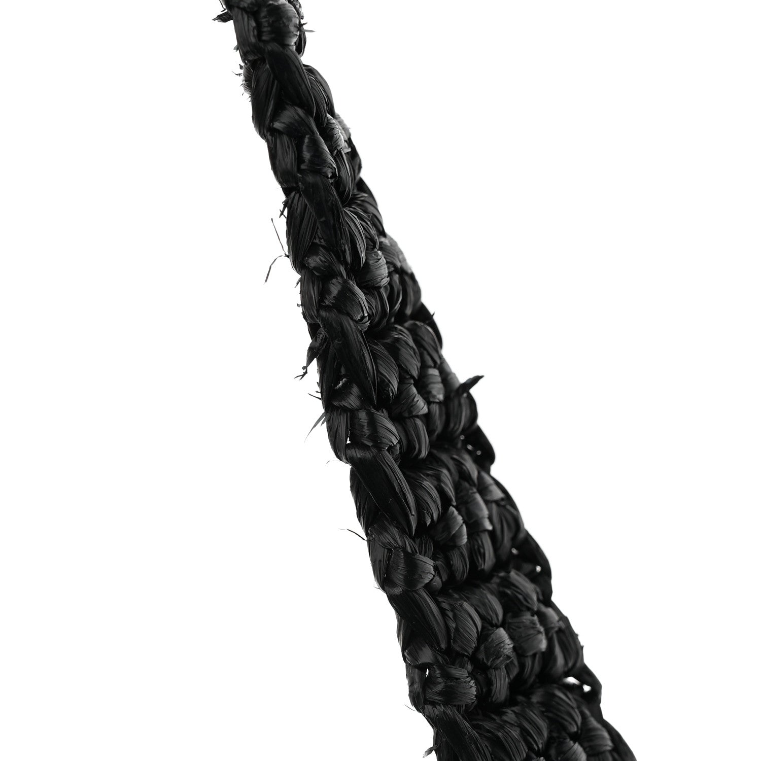 Prada Yarn Raffia Effect Crochet Logo Embroidered Tote Bag Black 11 of 12