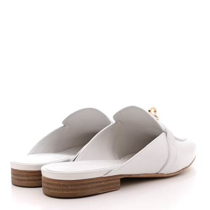 Hermes Calfskin Oz Mules 39 White 4 of 9