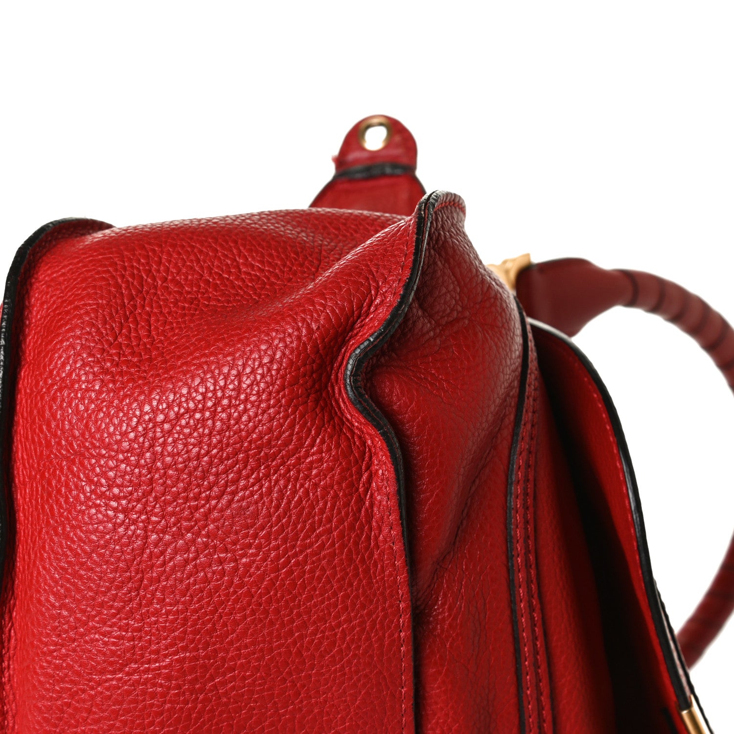 Chloe Calfskin Medium Marcie Satchel Peony Red 24 of 25