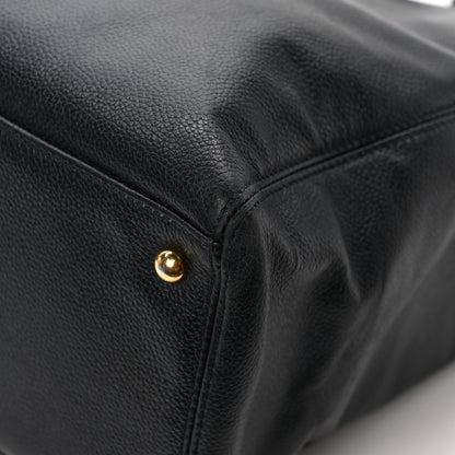 Chanel Calfskin Cerf Executive Shopper Tote Black 11 of 13