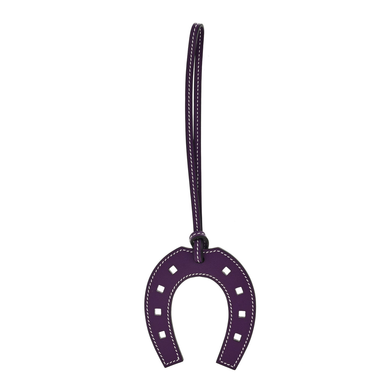 Hermes Swift Paddock Horseshoe Bag Charm Ultraviolet 1 of 3