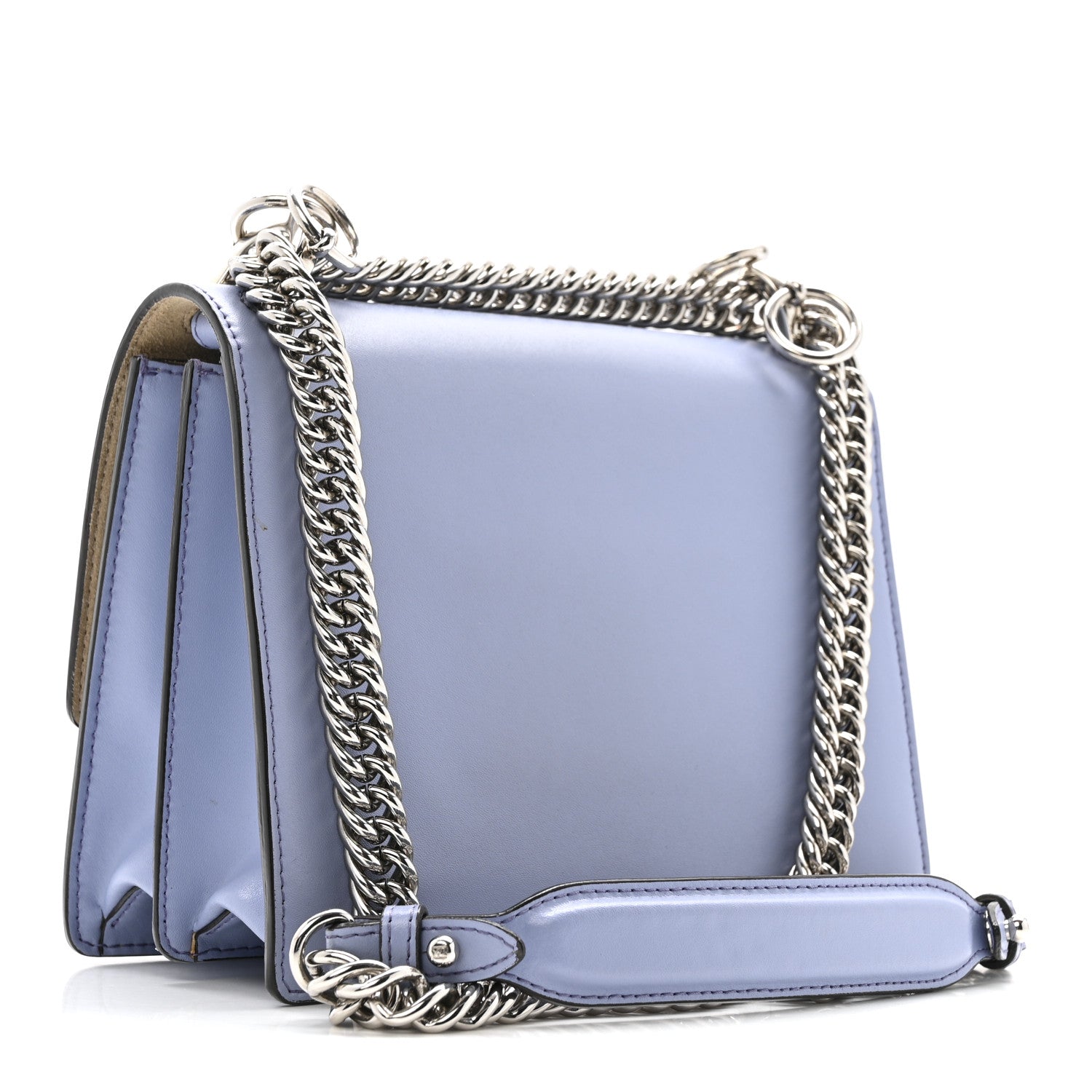 Fendi Vitello Liberty Studded Small Kan I Shoulder Bag Azzurro Sky Multicolor 3 of 17