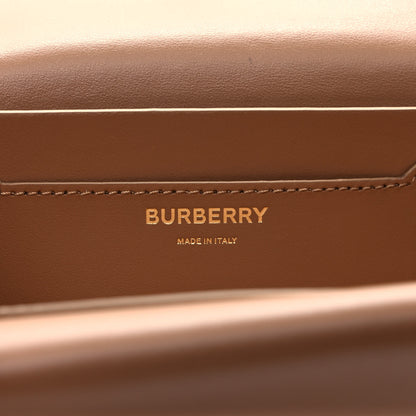 Burberry Smooth Calfskin Quilted Check TB Envelope Belt Bag Tan 5 of 8