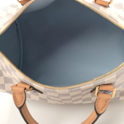 Louis Vuitton Damier Azur Braided Speedy Bandouliere 30 Blue 4 of 4