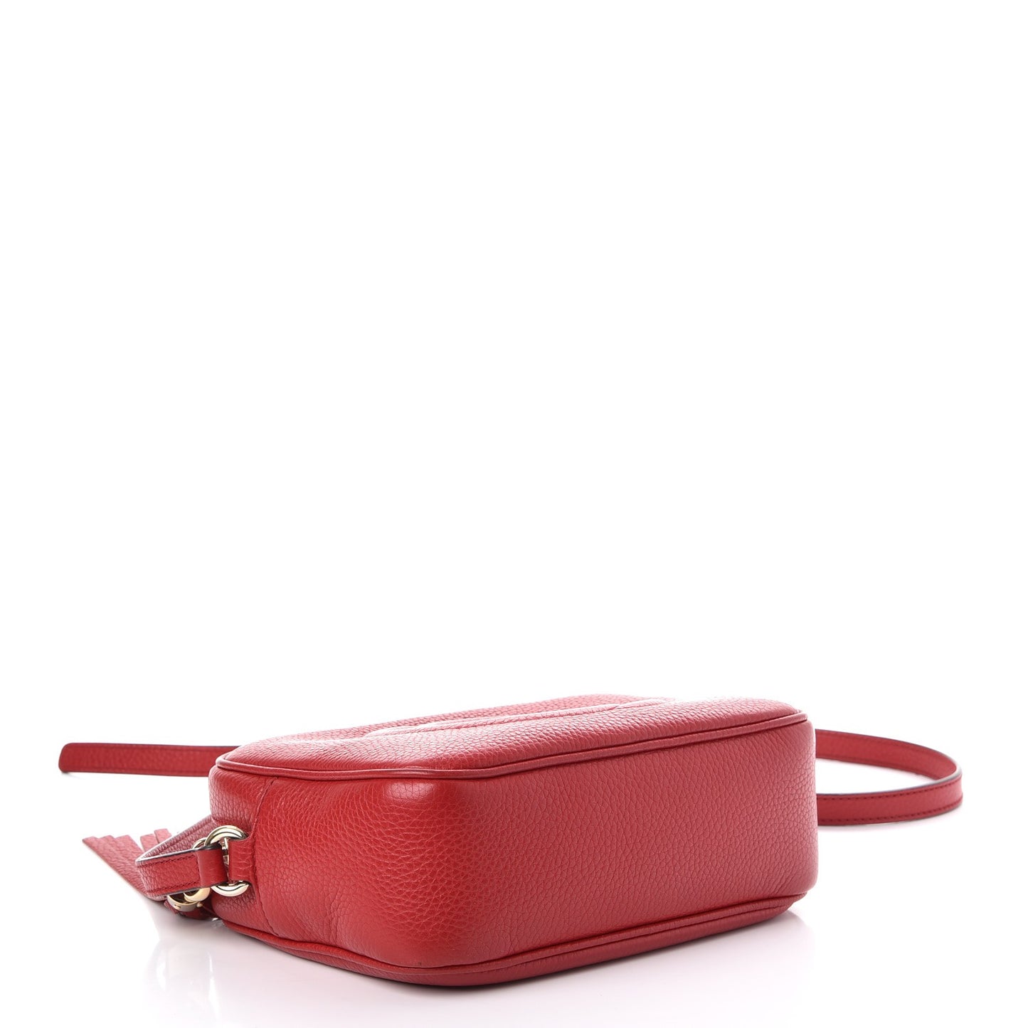 Pebbled Calfskin Small Soho Disco Bag Tabasco Red