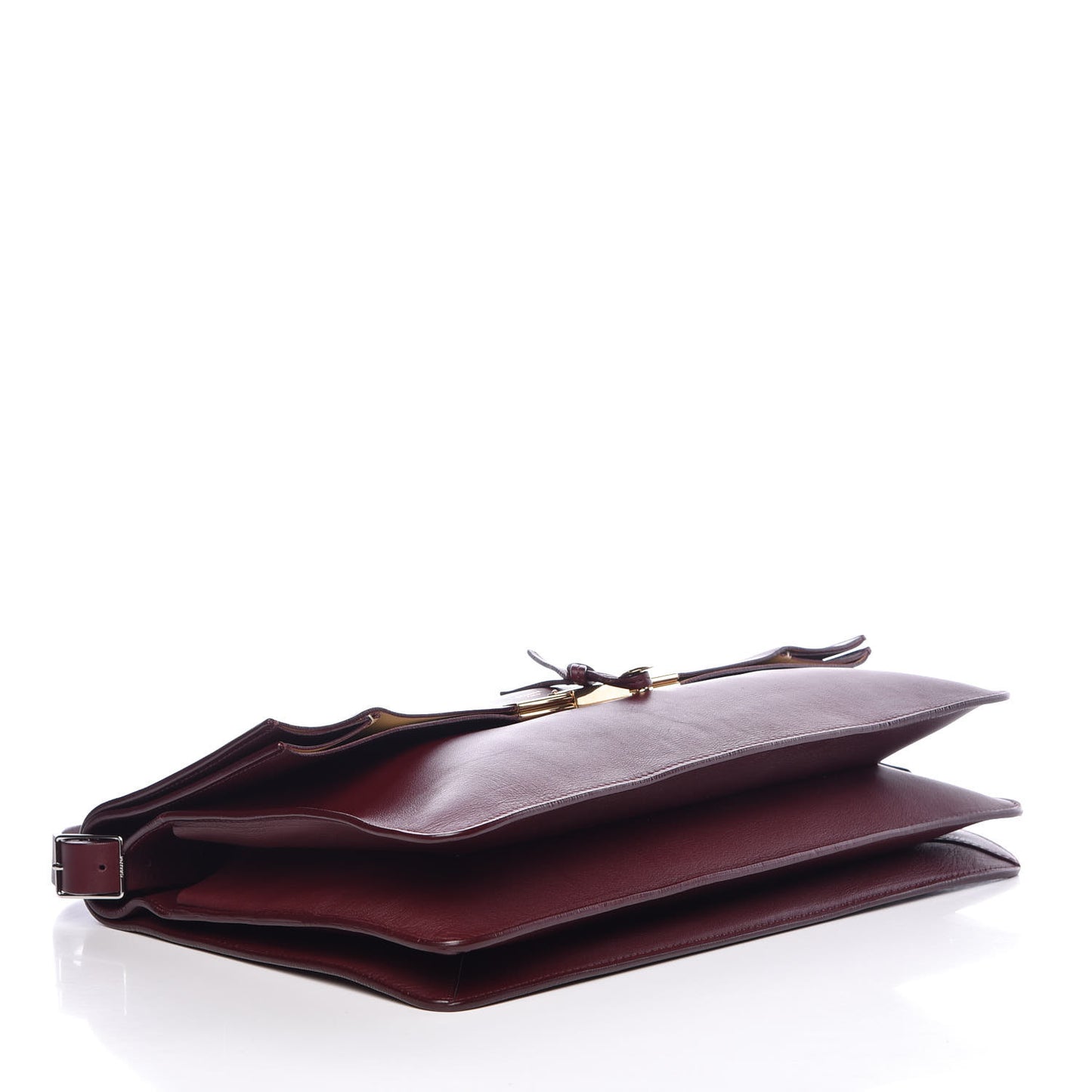 Calfskin Blade Flap Burgundy