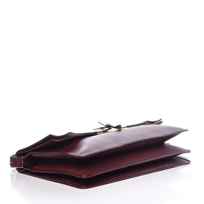 Celine Calfskin Blade Flap Burgundy 4 of 10