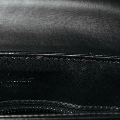 Saint Laurent Calfskin Y Quilted Monogram Toy Loulou Crossbody Bag Black 11 of 13