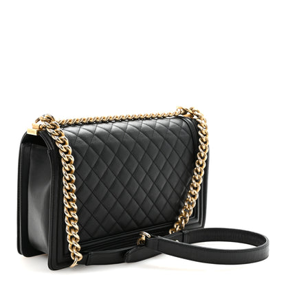 Chanel Calfskin Quilted New Medium Boy Flap Black 3 of 10