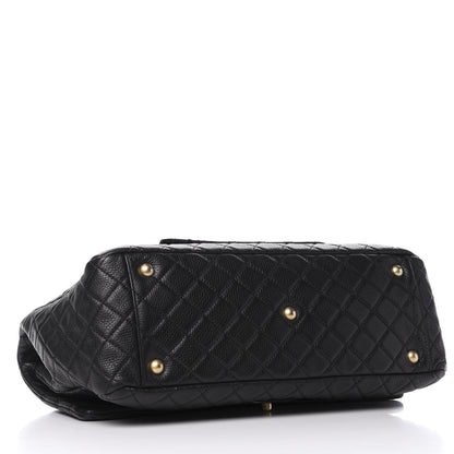 Chanel Calfskin Quilted XXL Travel Flap Bag Black 3 of 11