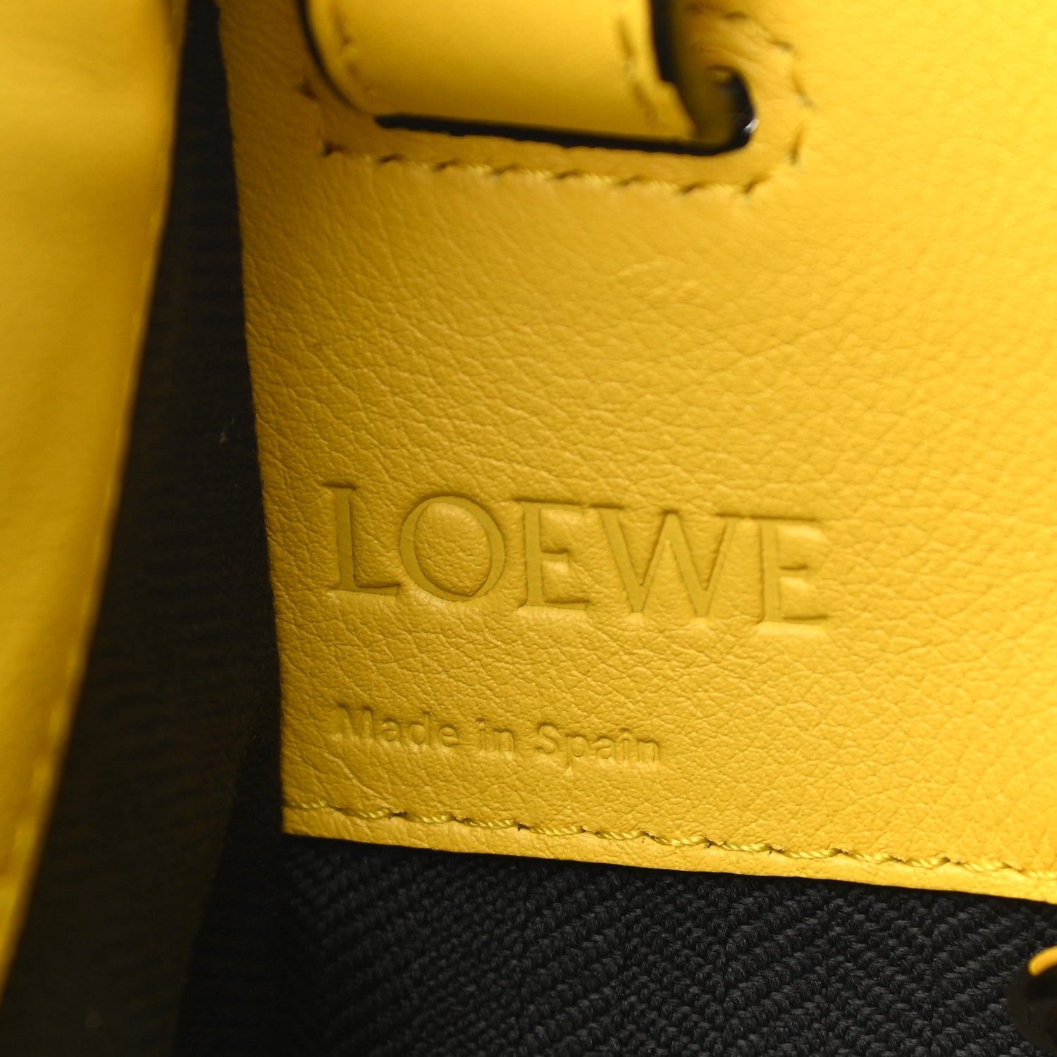 Loewe Calfskin Small Hammock Shoulder Bag Yellow 5 of 11
