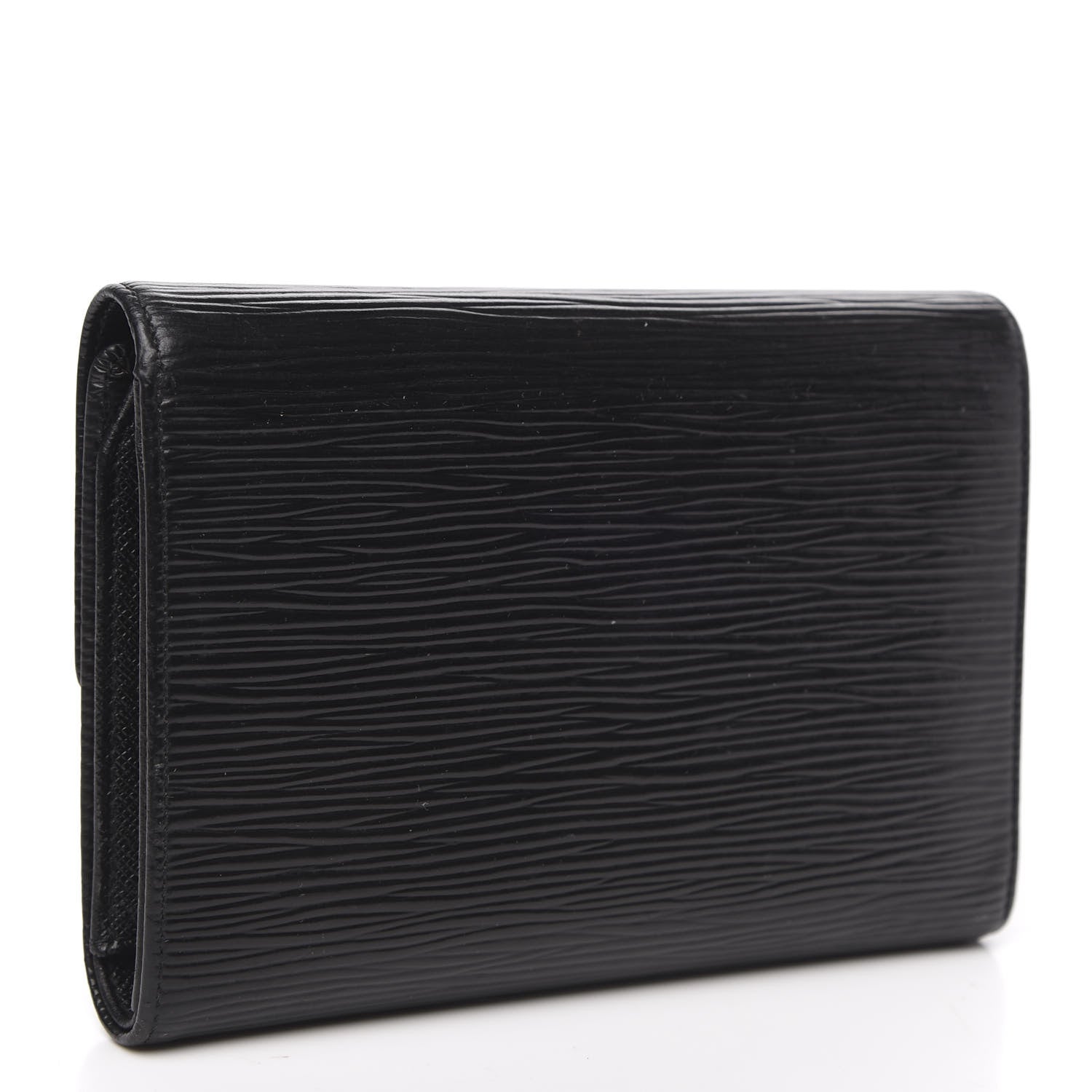 Louis Vuitton Epi Porte Tresor Etui Papiers Wallet Black 3 of 11