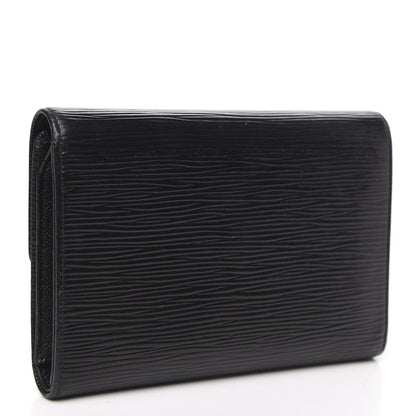 Louis Vuitton Epi Porte Tresor Etui Papiers Wallet Black 3 of 11