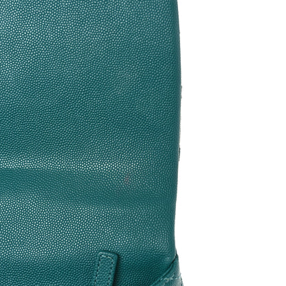 Chanel Caviar Quilted Small Coco Handle Flap Green 10 of 10