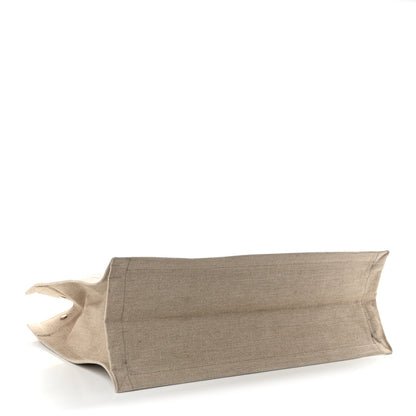 Saint Laurent Linen Calfskin Rive Gauche Tote Optic White 3 of 10