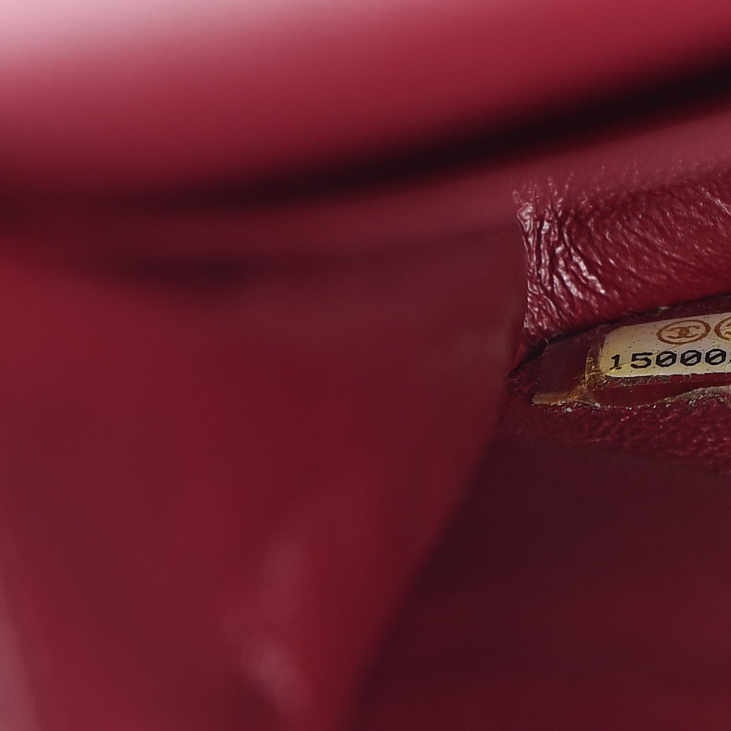 Patent Calfskin Quilted Medium Double Flap Red