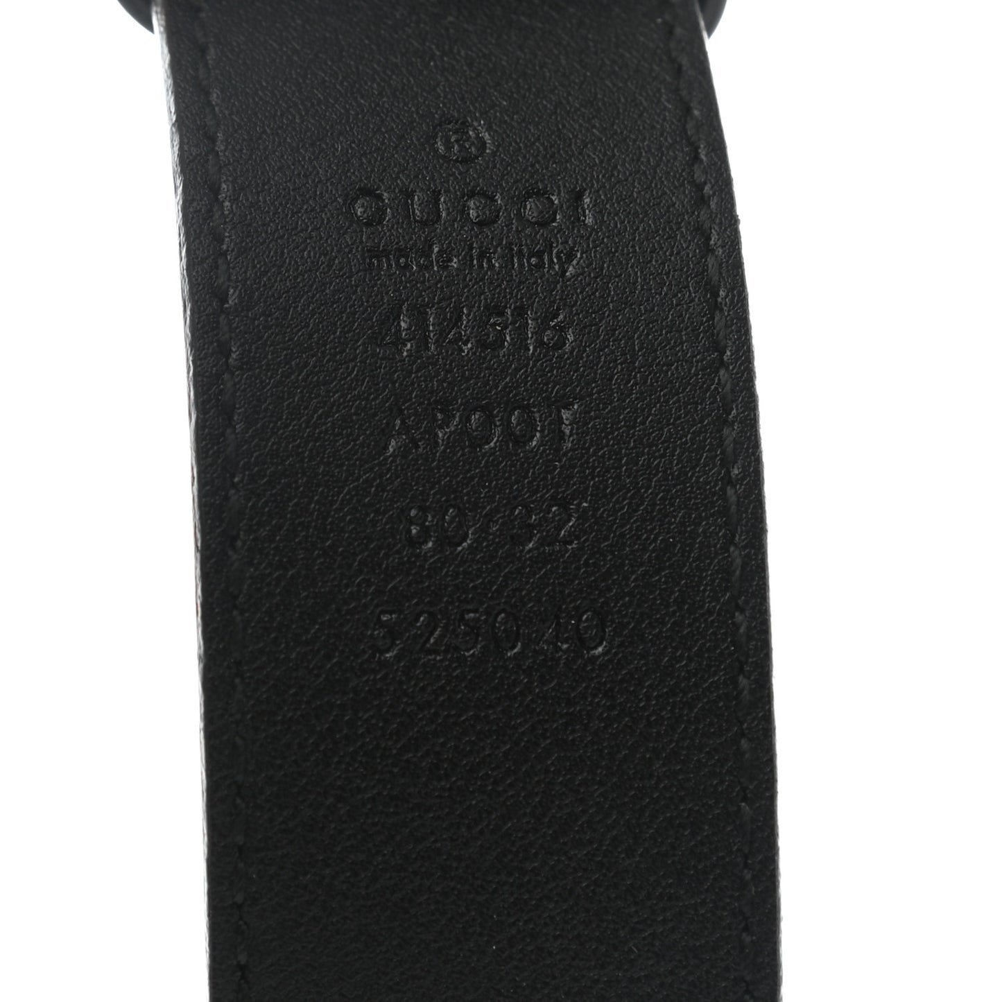 Calfskin Double G 30mm Belt 80 32 Black
