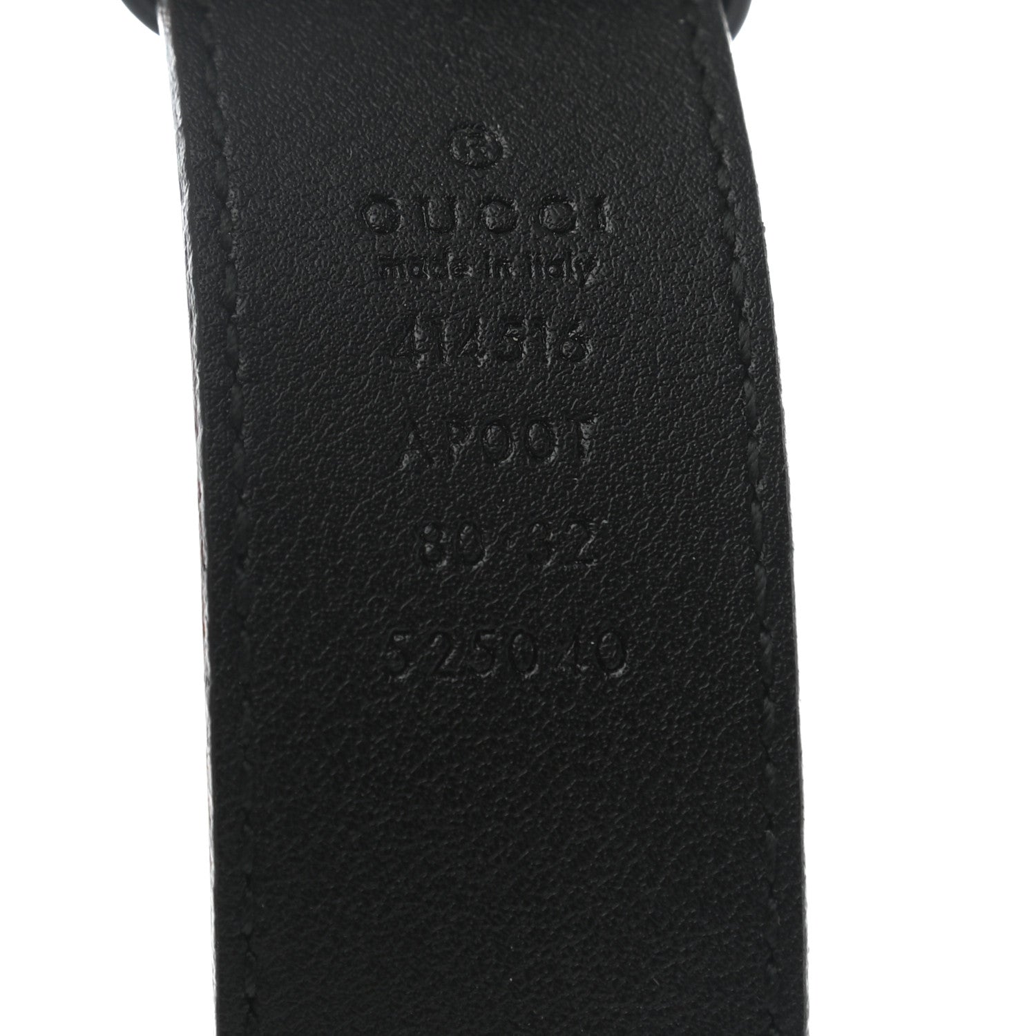 Gucci Calfskin Double G 30mm Belt 80 32 Black 5 of 5