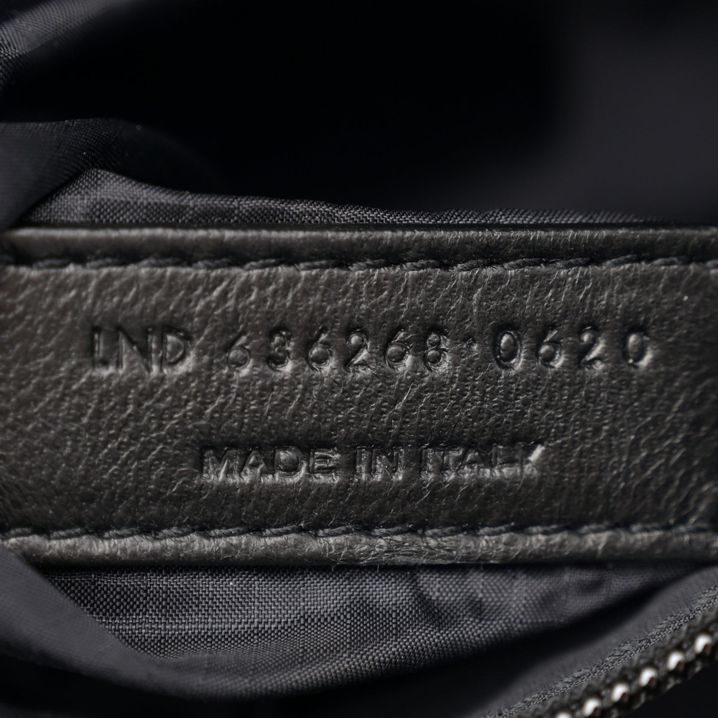 Calfskin Crocodile Embossed Camp Camera Bag Black