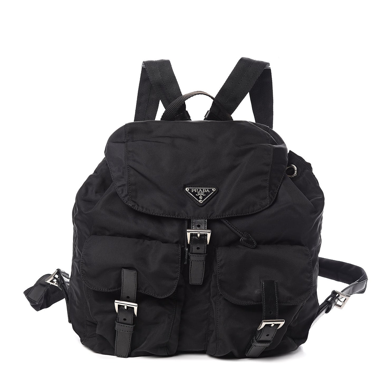 Nylon Vela Medium Backpack Black