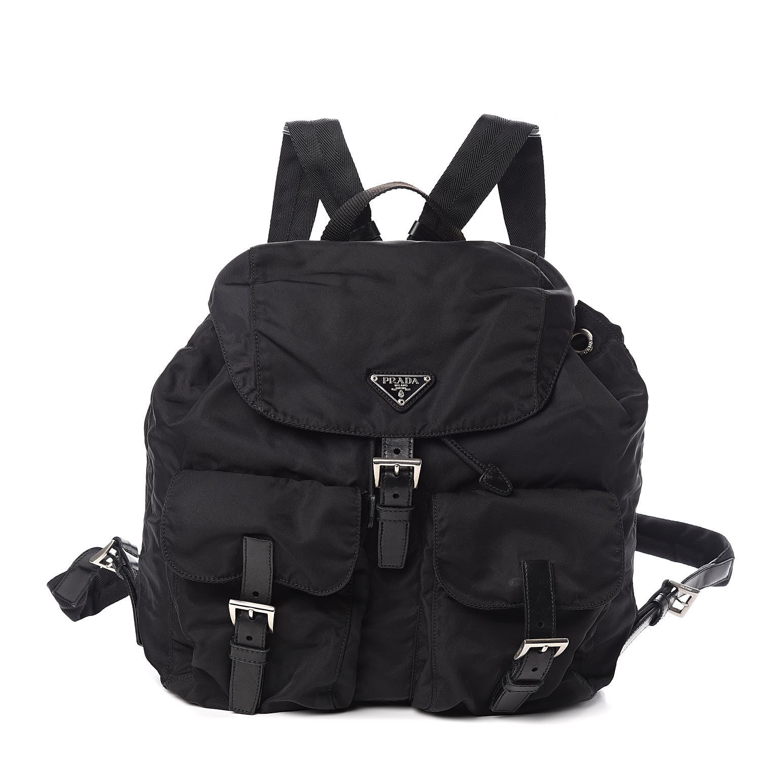 Prada Nylon Vela Medium Backpack Black 1 of 12