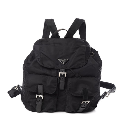 Prada Nylon Vela Medium Backpack Black 1 of 12