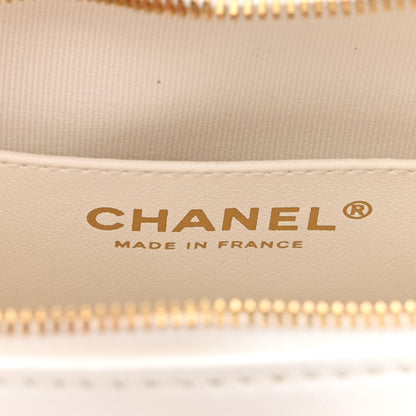 Chanel Lambskin Quilted CC In Love Heart Bag White 6 of 11