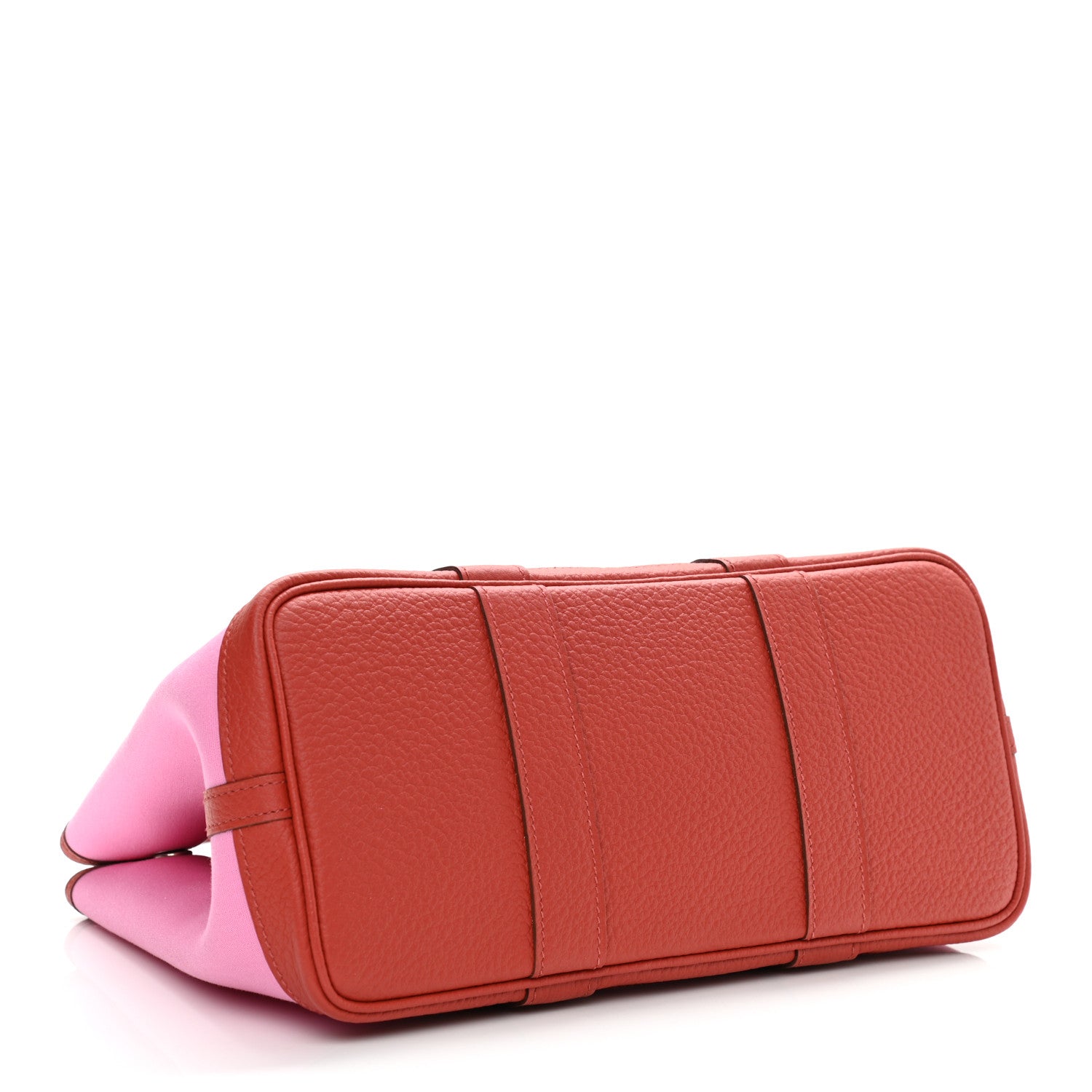 Hermes Toile Militaire Vache Country Garden Party Tote 30 Bubblegum Rouge Duchesse 4 of 10
