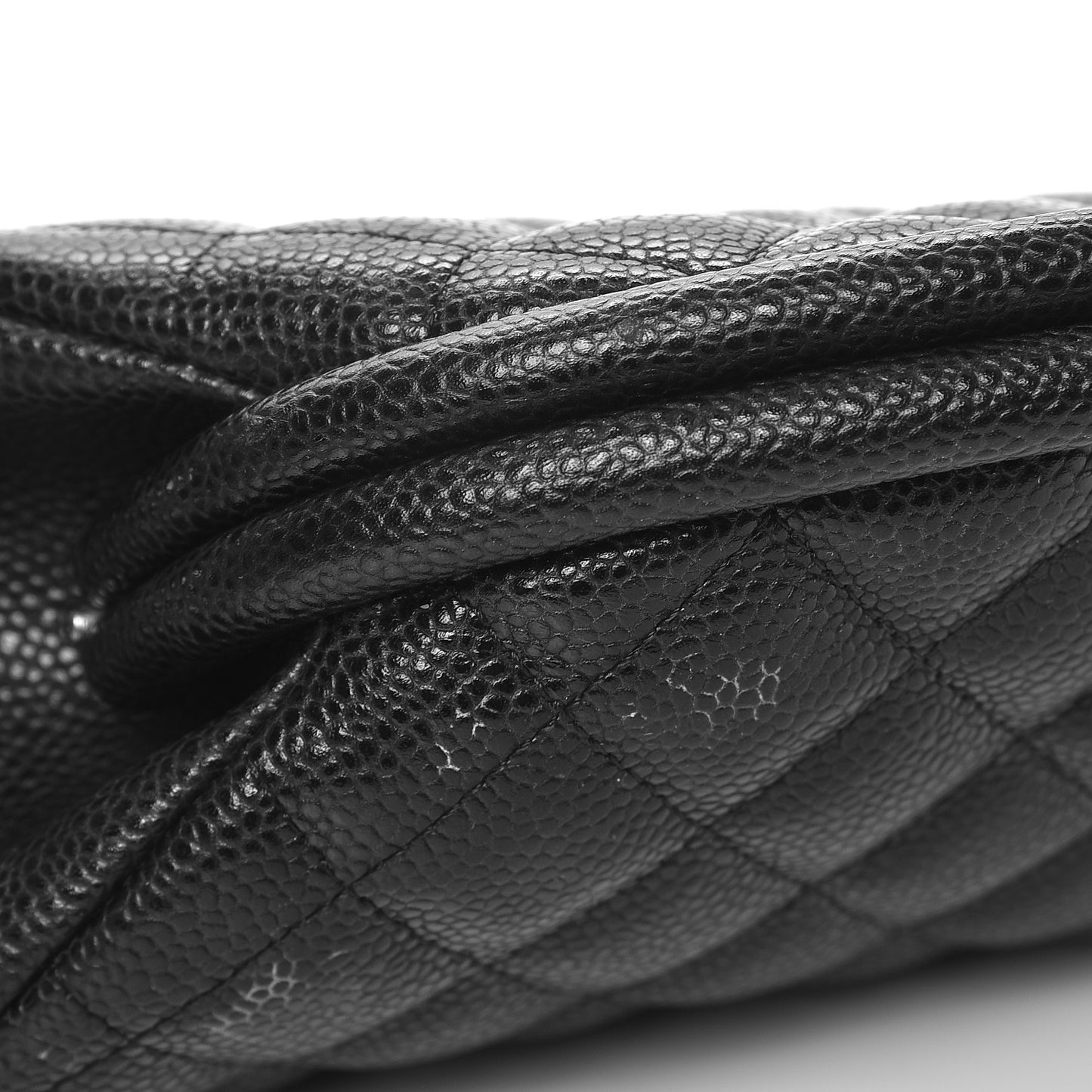 Caviar Quilted Timeless Clutch Black