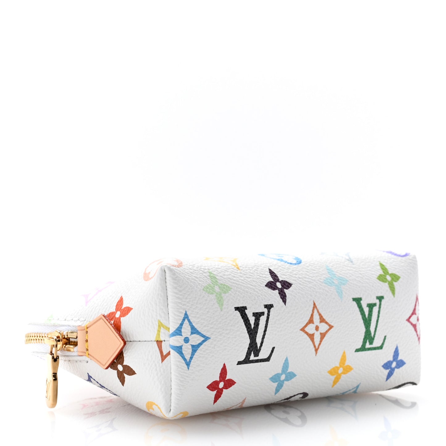 LV x TM Monogram Multicolor Cosmetic Pouch PM White