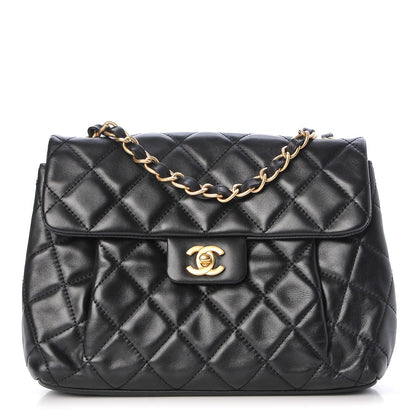 Chanel Lambskin Quilted Single Flap Black 1 of 7