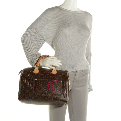 Louis Vuitton Monogram Perforated Speedy 30 Fuchsia 2 of 7