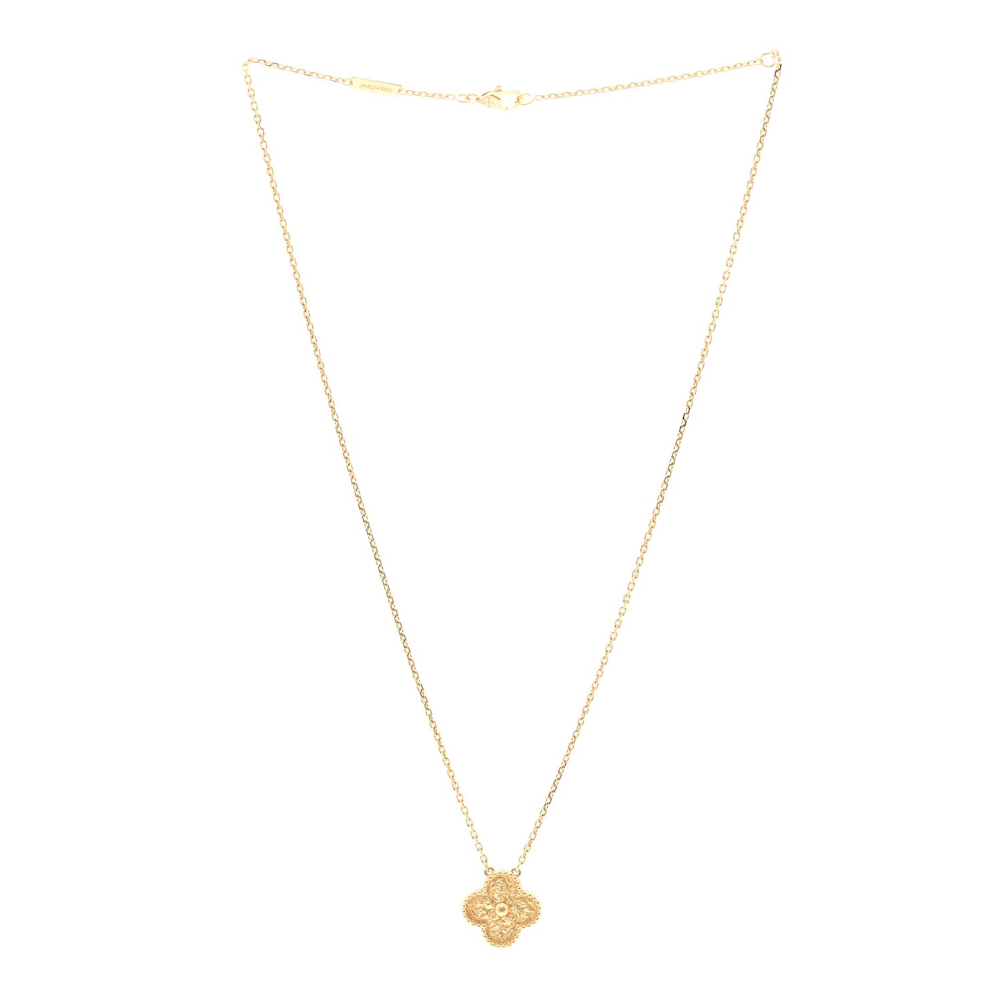 18K Yellow Gold Vintage Alhambra Pendant Necklace