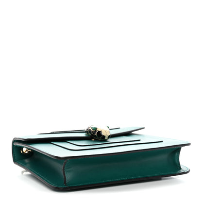 Bulgari Calfskin Small Serpenti Forever Snake Strap Crossbody Bag Emerald Green 5 of 10